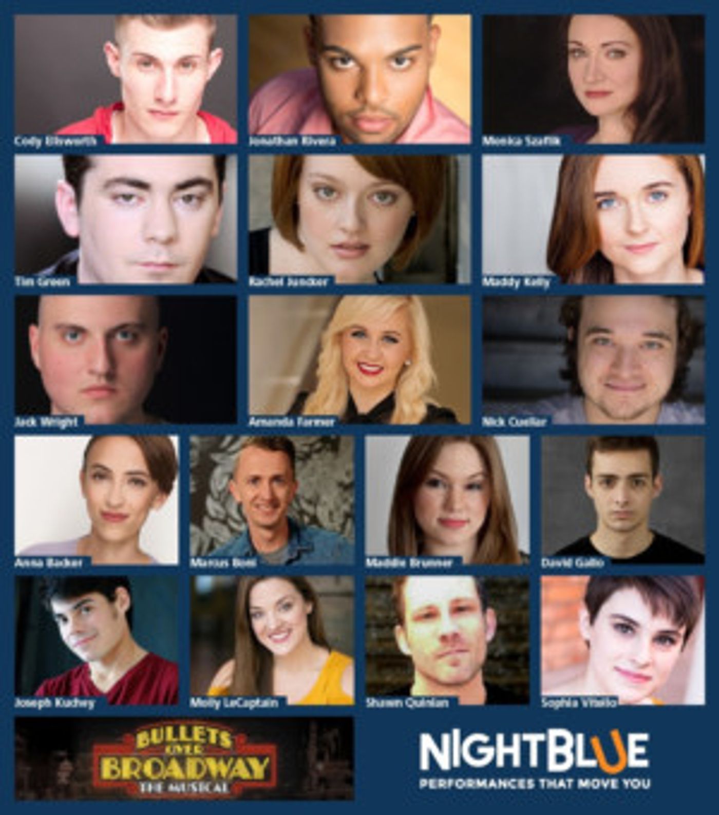 Casting Announced for NightBlue's BULLETS OVER BROADWAY  Image