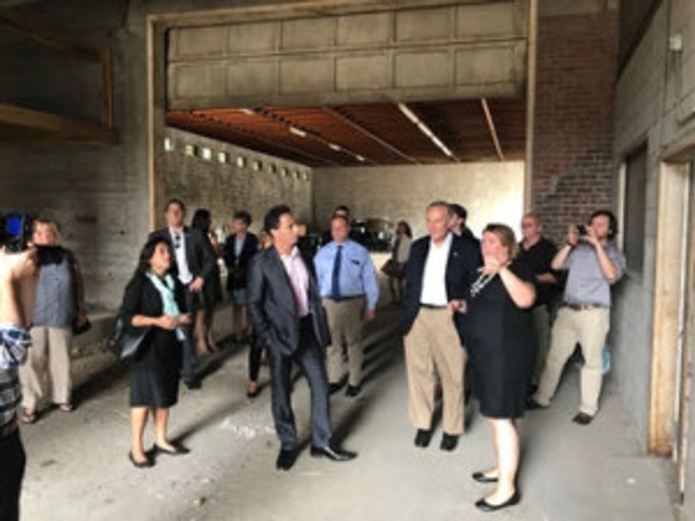 Senator Chuck Schumer Tours LUMBERYARD Contemporary Performing Arts' Campus Image