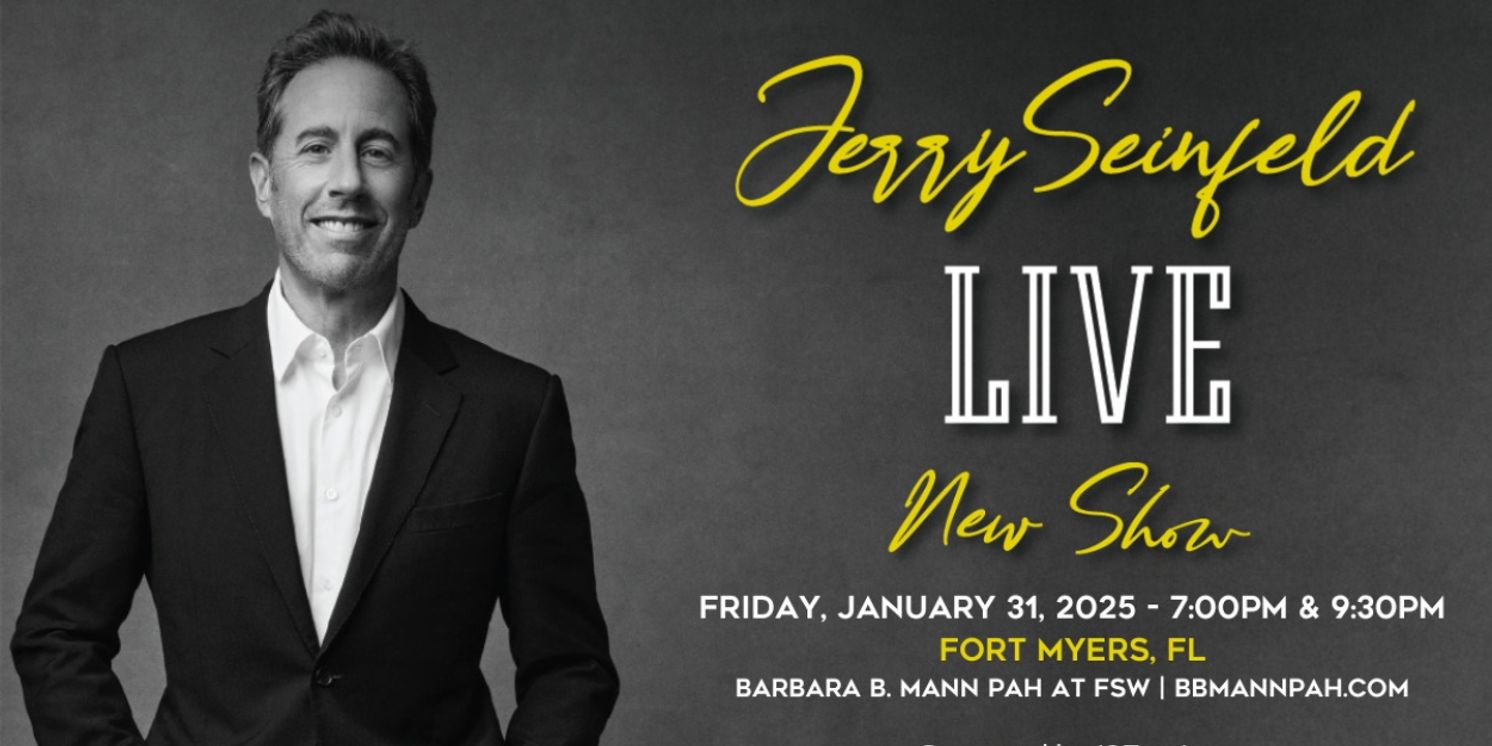 Jerry Seinfeld Comes To Barbara B. Mann Performing Arts Hall In January  Image