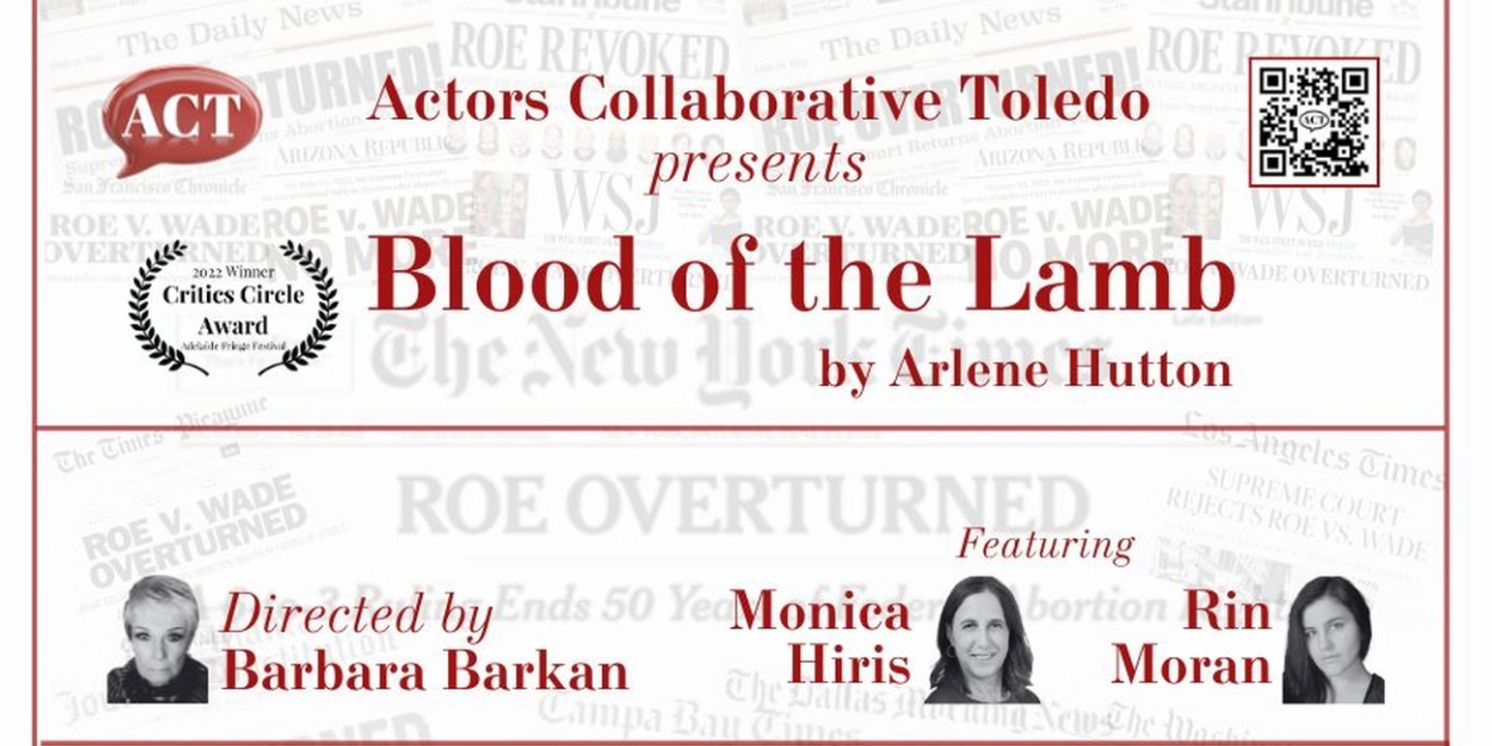 Actors Collaborative Toledo Presents BLOOD OF THE LAMB By Arlene Hutton  Image
