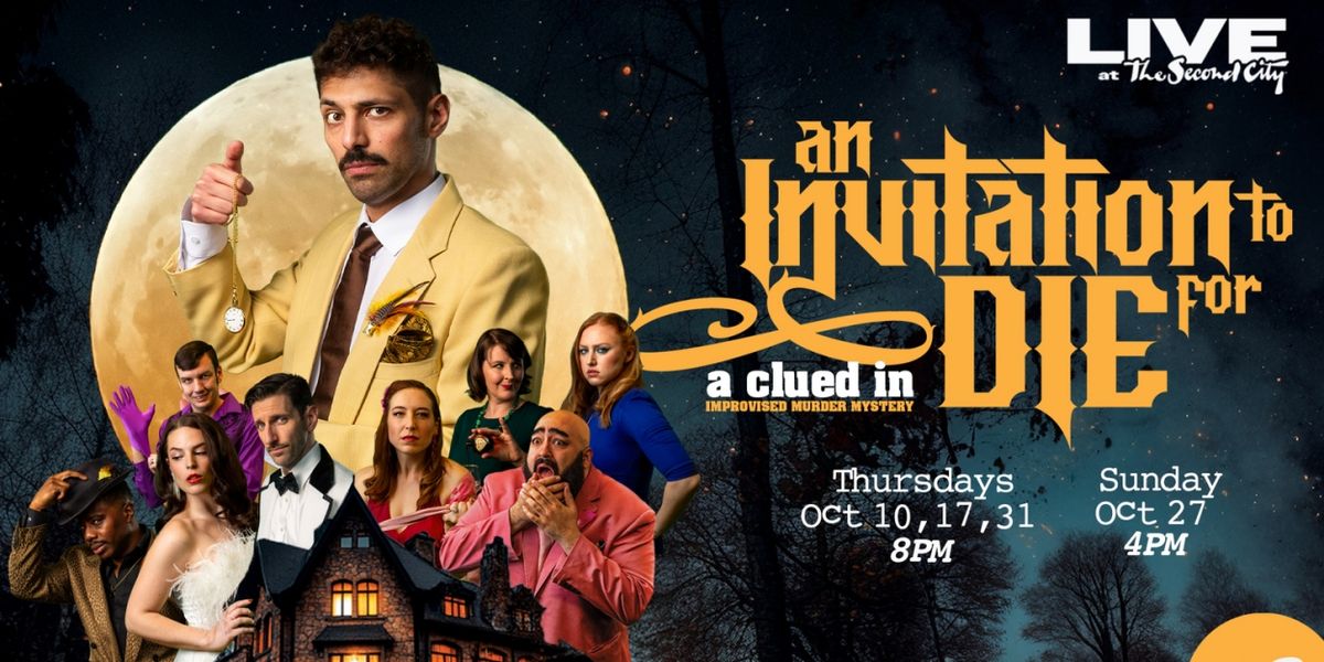 CLUED IN: AN INVITATION TO DIE FOR to be Presented at UP! Comedy Club