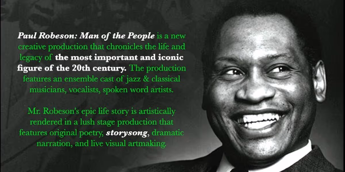 'Paul Robeson: Man of the People' Comes to Hamilton Park District in June