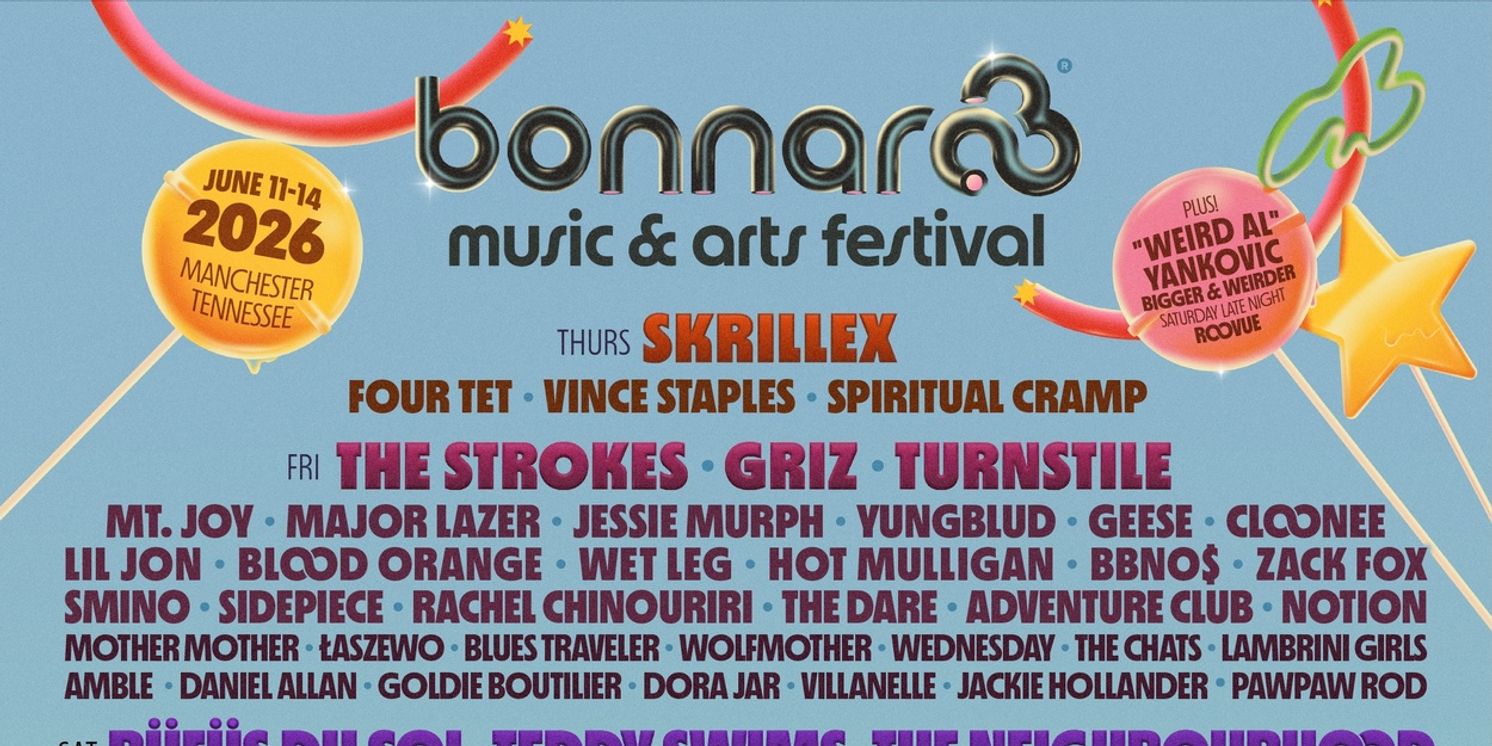 “Weird Al” Yankovic, Teddy Swims & More Join 2026 Bonnaroo Lineup  Image