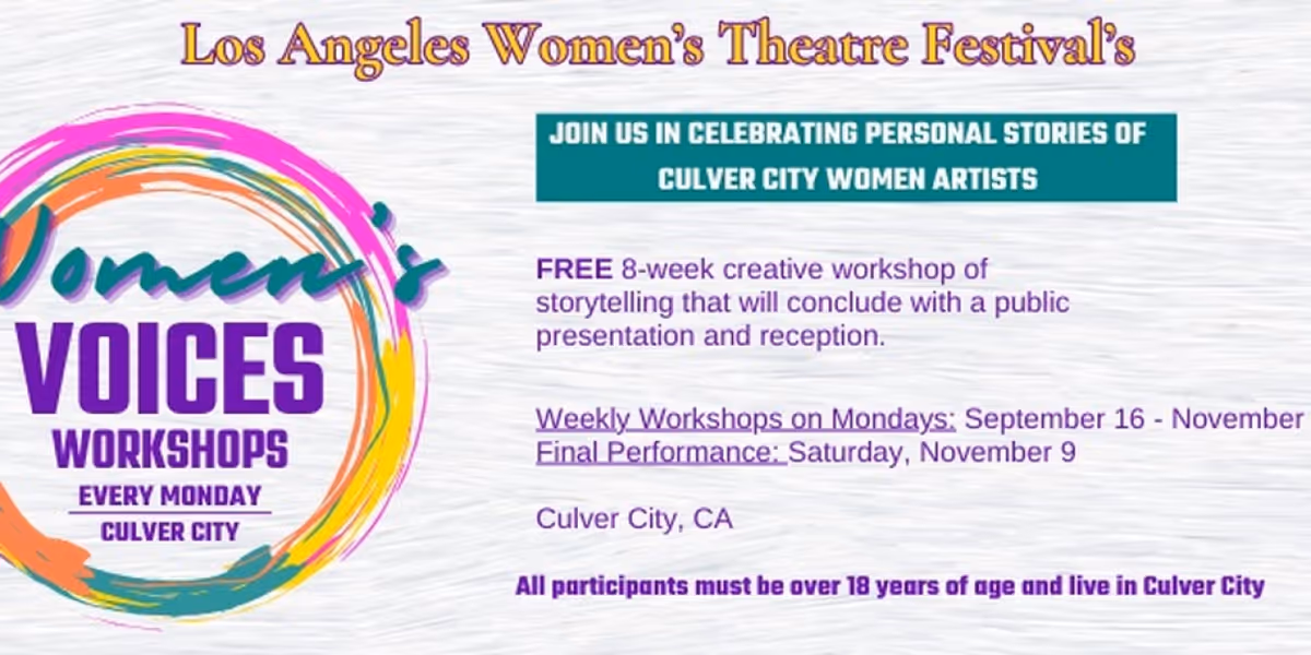 'Women's Voices' Starts in September at Los Angeles Women's Theatre Festival