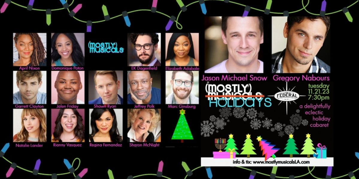 (mostly)musicals Adds Shawn Ryan And More To (mostly) HOLIDAYS Sparkling Lineup!