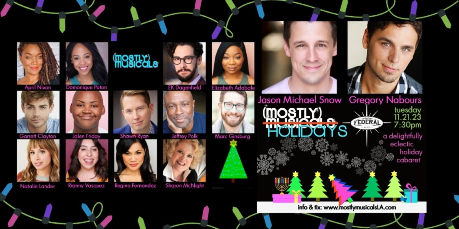(mostly)musicals Adds Shawn Ryan And More To (mostly) HOLIDAYS Sparkling Lineup!  Image