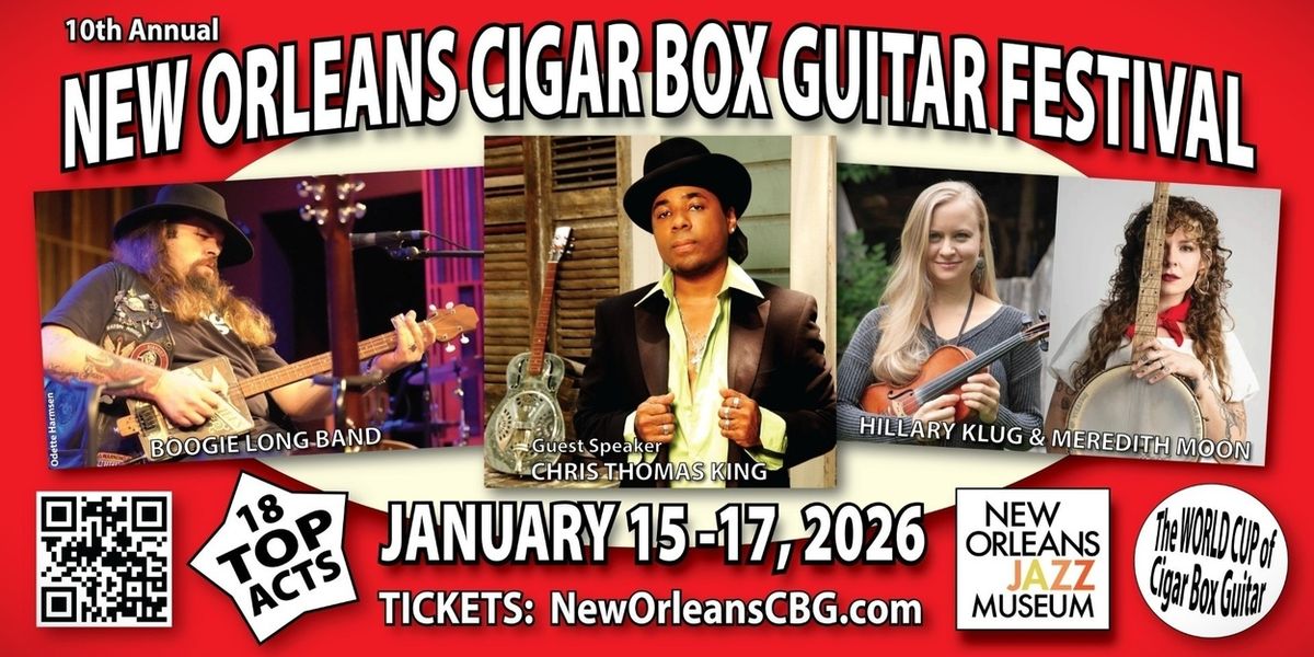 10th Annual New Orleans Cigar Box Guitar Festival Returns to New Orleans Jazz Museum