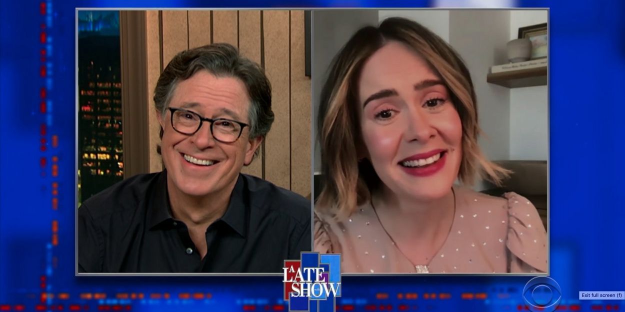VIDEO: Sarah Paulson Talks About Her Love of Performing for an Audience on THE LATE… Video