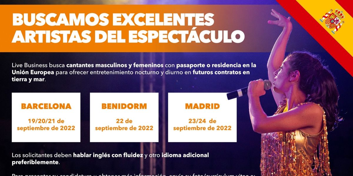 CASTING CALL: Live Business abre audiciones para futuros proyectos