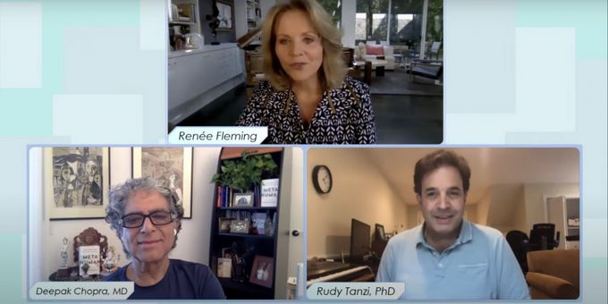 VIDEO: Renee Fleming Chats With Deepak Chopra, MD, and Rudy Tanzi, PhD on MUSIC AND MIND LIVE