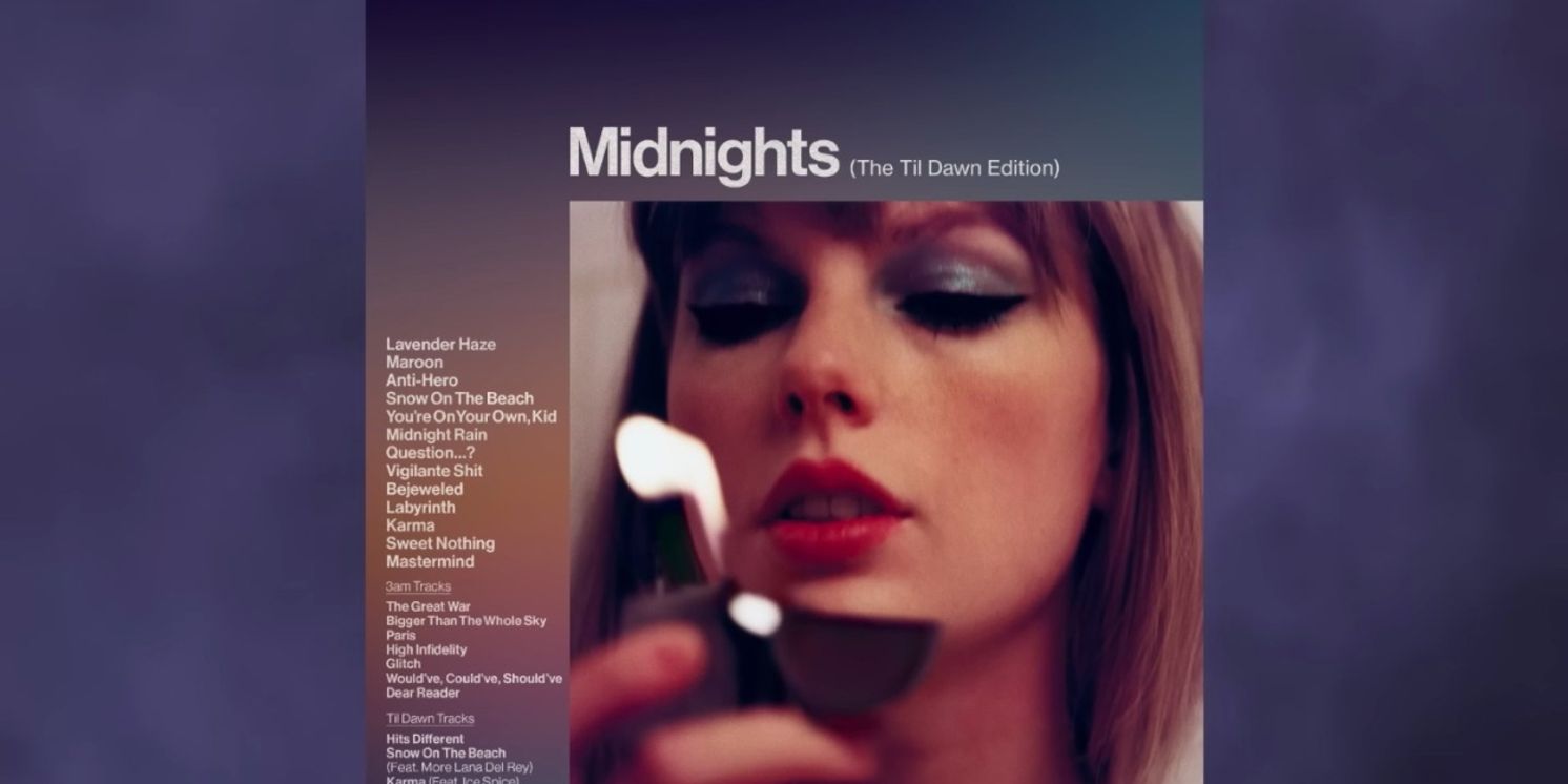 Taylor Swift Drops 'Midnights: The Til Dawn Edition' With Ice Spice, More Lana Del Rey & New Track  Image