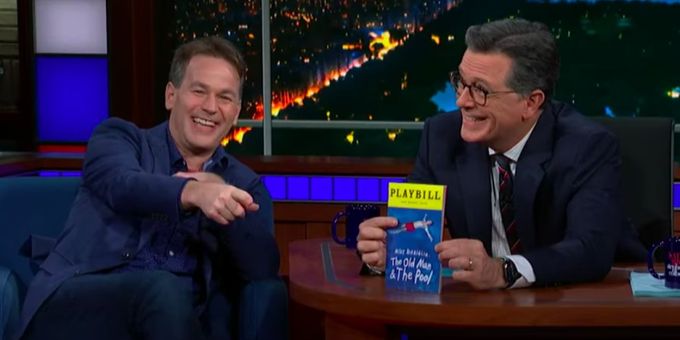 VIDEO: Mike Birbiglia Discusses Reflecting on Life & Death in THE OLD MAN & THE POOL on Broadway on COLBERT