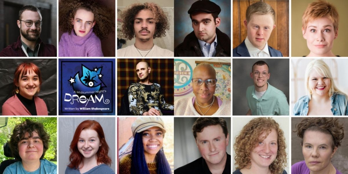 Cast Set for A MIDSUMMER NIGHT'S DREAM at Phamaly Theatre Company