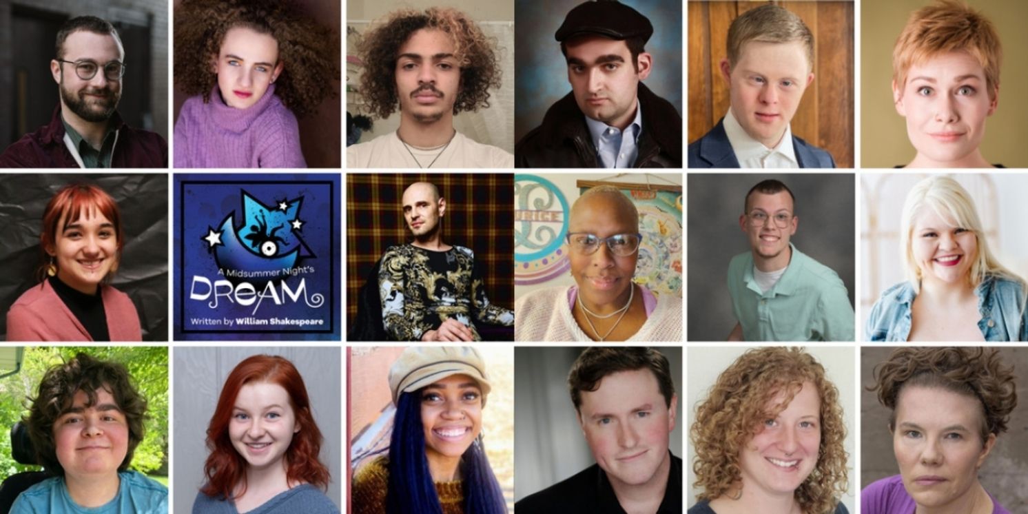 Cast Set for A MIDSUMMER NIGHT'S DREAM at Phamaly Theatre Company  Image