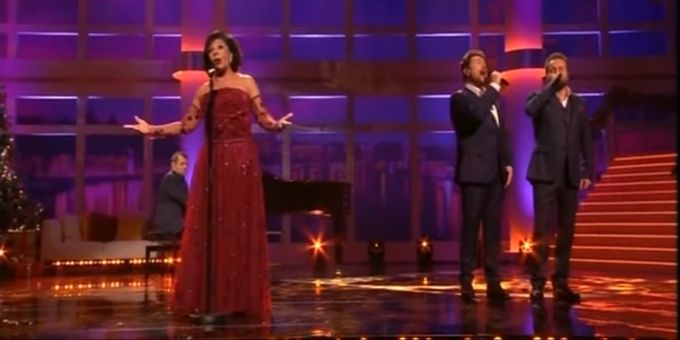 VIDEO: Shirley Bassey, Michael Ball, and Alfie Boe Perform A Christmas Classic