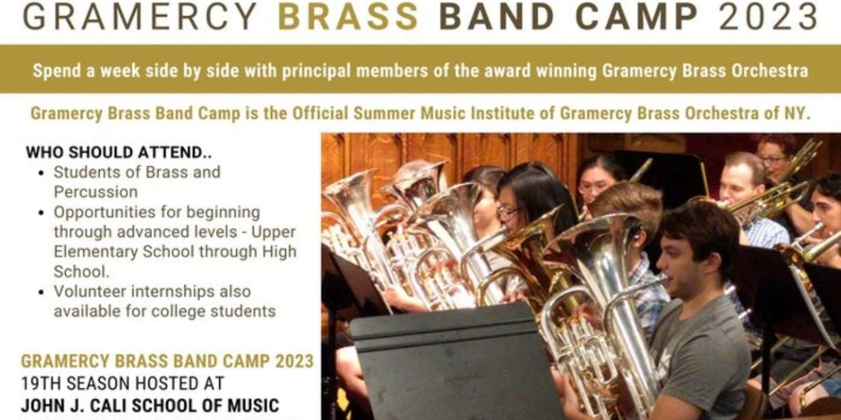 Gramercy Brass Band Camp to Run This Summer At New Jersey's Montclair State University