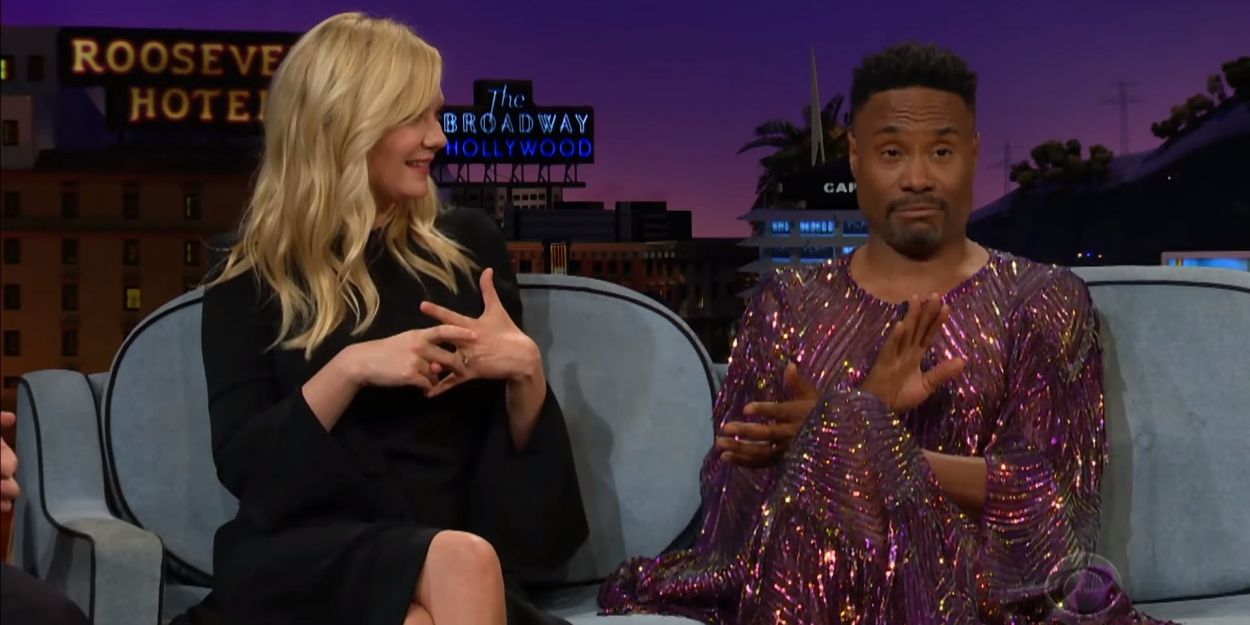 VIDEO: Billy Porter & Kirsten Dunst Talk First Kisses on THE LATE LATE SHOW WITH… Video