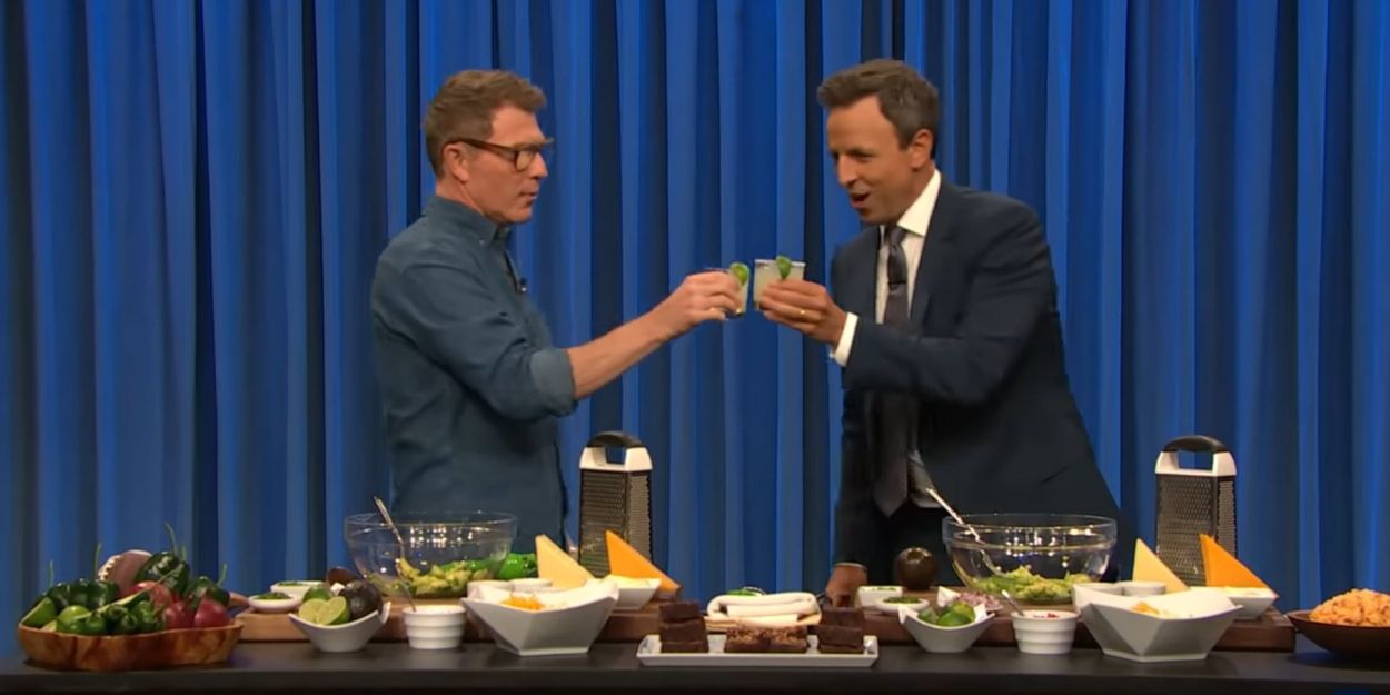 VIDEO: Celebrity Chef Bobby Flay Shows Up on LATE NIGHT SETH MEYERS Video