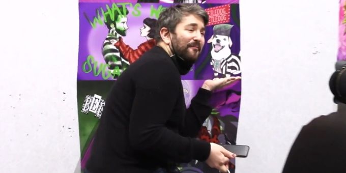 VIDEO: BEETLEJUICE Fan Art Mural at the Marquis Wows the Show's Cast!