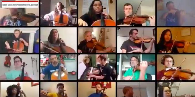 VIDEO: Texas School Orchestra Directors Join Forces For Virtual Performance of 'Lean On Me'