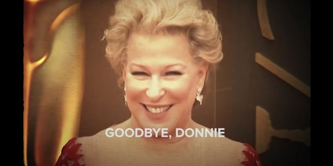 VIDEO: Bette Midler Sings 'Goodbye, Donnie!' to Send Trump off on Inauguration Day