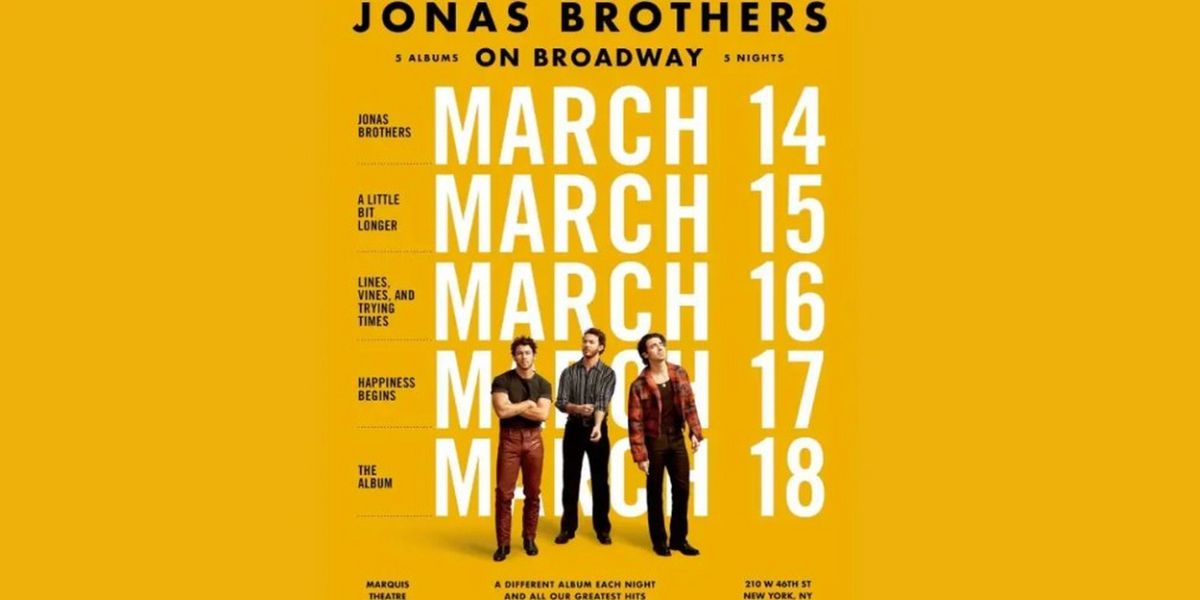 Ticketmaster Warns Of High Demand For Jonas Brothers Broadway Residency