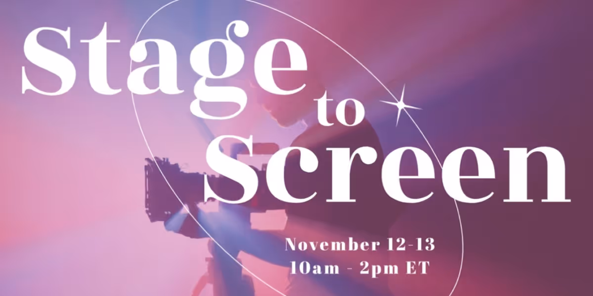 The Drama League to Present 'Stage to Screen' Directors Workshop This Month