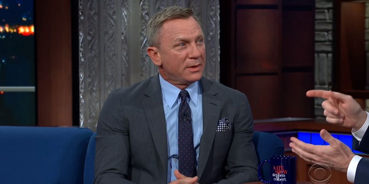 VIDEO: Daniel Craig Talks Kissing Rami Malek on THE LATE SHOW WITH STEPHEN COLBERT Video