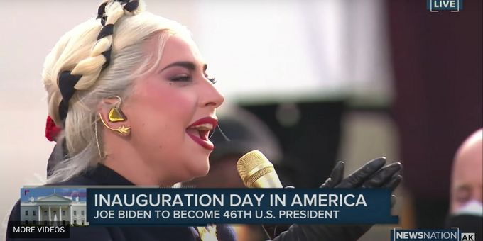 VIDEO: Lady Gaga Performs the National Anthem at President Joe Biden's Inauguration