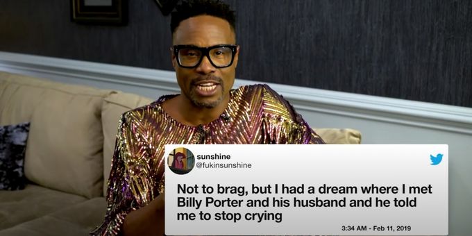 VIDEO: Billy Porter Shares Tweet Dreams on THE LATE LATE SHOW