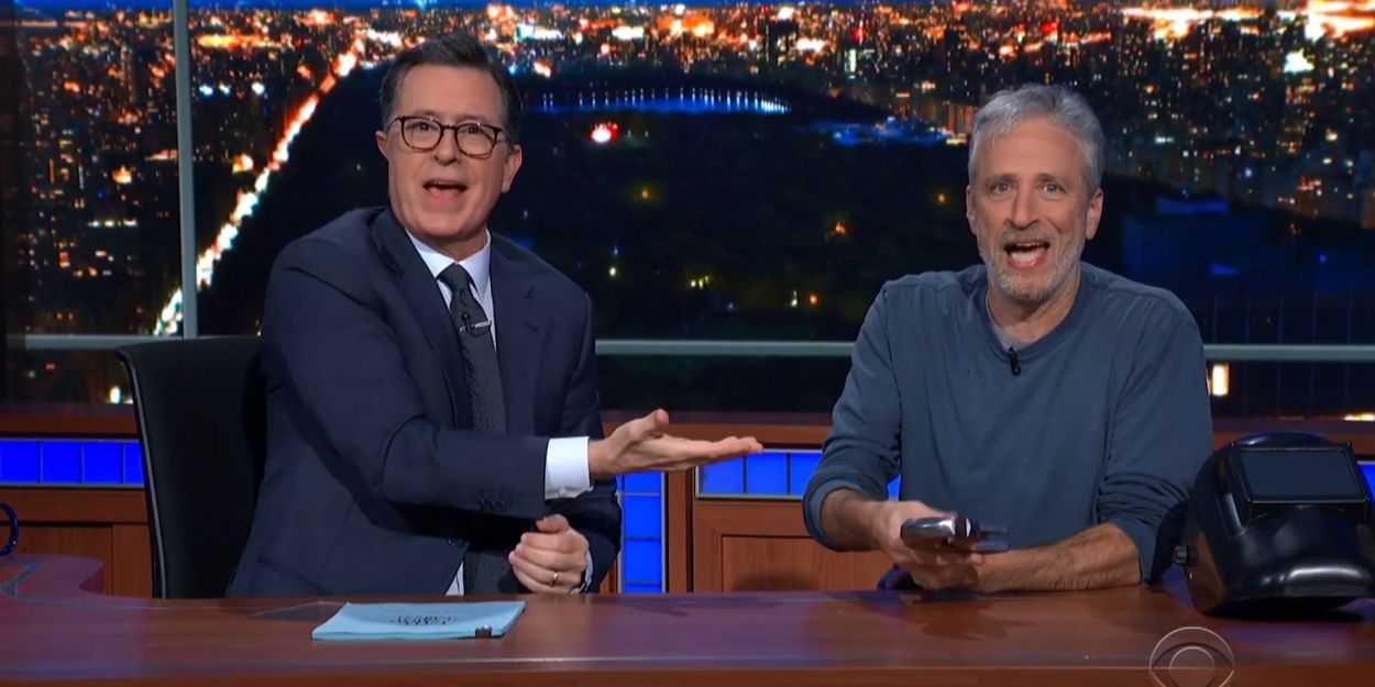 VIDEO: Jon Stewart Debuts the IRRESISTIBLE Trailer on THE LATE SHOW WITH STEPHEN… Video