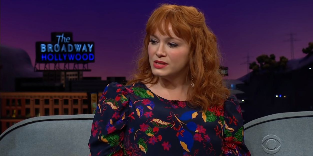 VIDEO: Christina Hendricks Says She's The AMERICAN BEAUTY Hand on THE LATE LATE SHOW Video