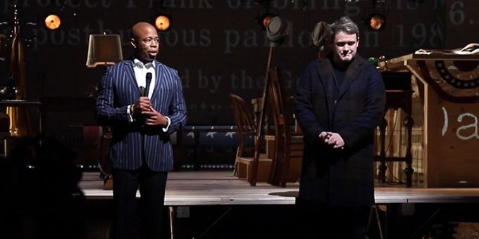 Video: NYC Mayor Eric Adams Takes The Stage At PARADE To Condemn Anti-Semitic Protest