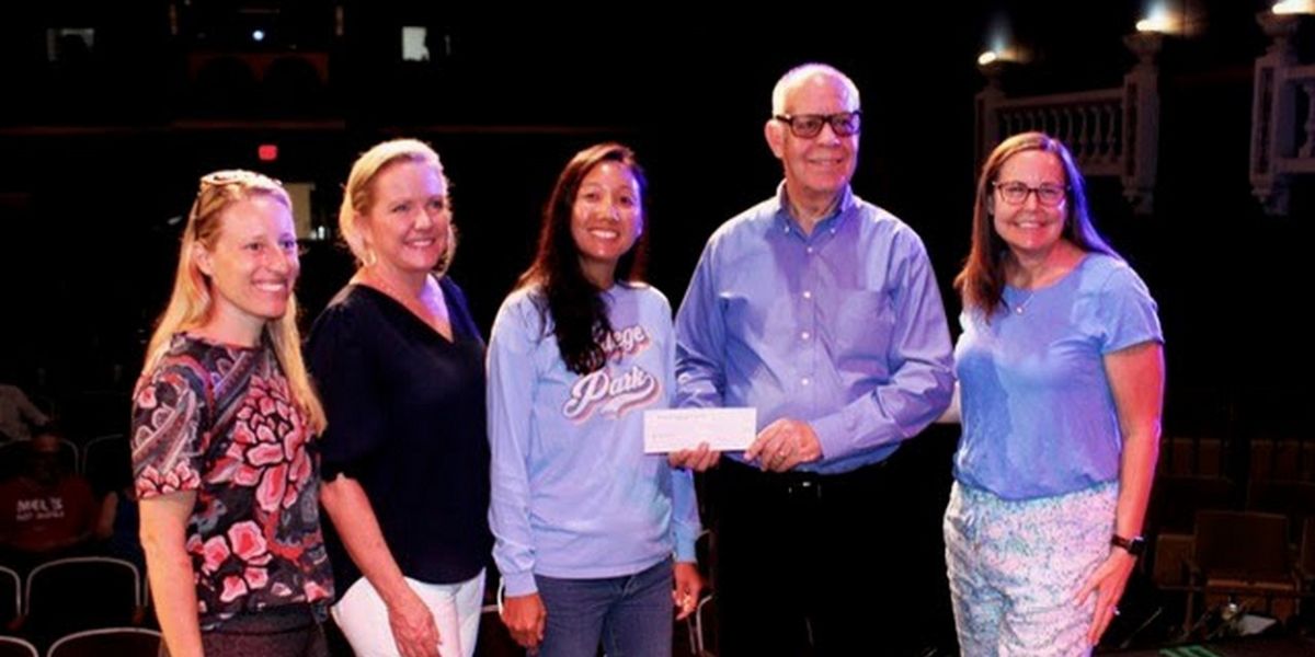 The College Park Neighborhood Association Donates to the Lake Worth Playhouse