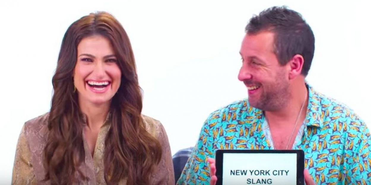 VIDEO: Idina Menzel and Adam Sandler Teach You New York Slang Video