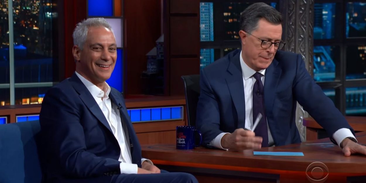 VIDEO: Rahm Emanuel Talks Mayors on THE LATE SHOW WITH STEPHEN COLBERT Video
