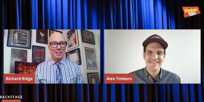 VIDEO: Alex Timbers Visits Backstage LIVE with Richard Ridge- Watch Now!