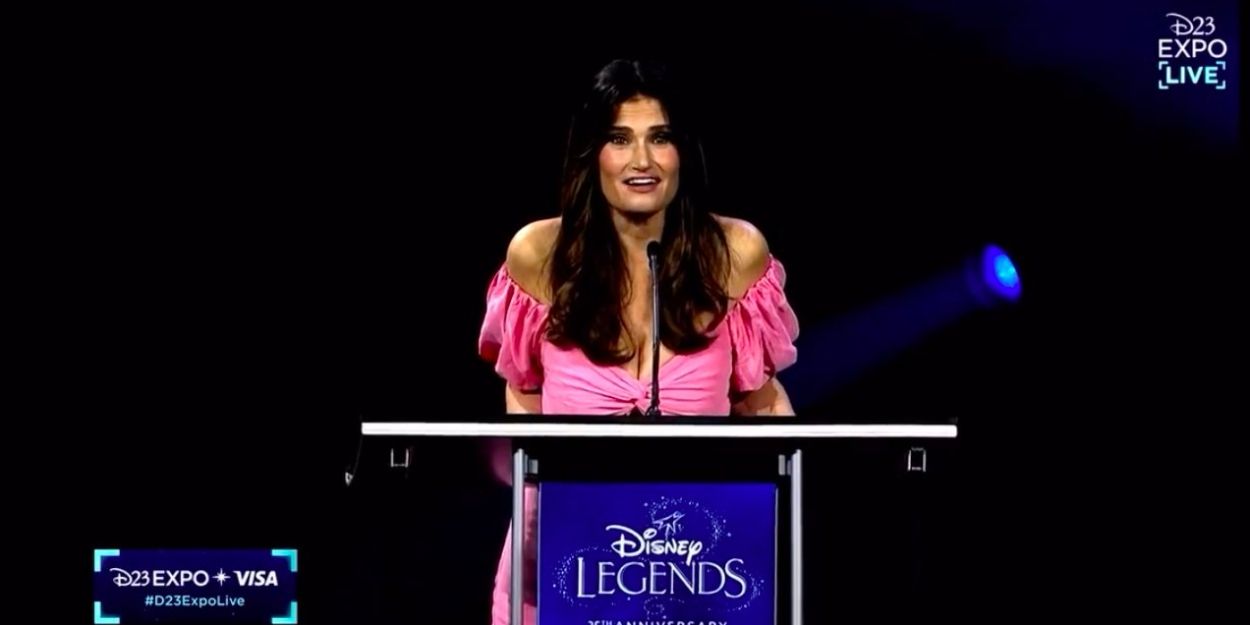 VIDEO: Idina Menzel Inducted as a Disney Legend at the D23 Expo Video