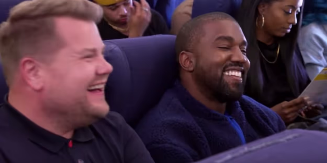 VIDEO: Watch 'Airpool Karaoke' with Kanye West on THE LATE LATE SHOW Video