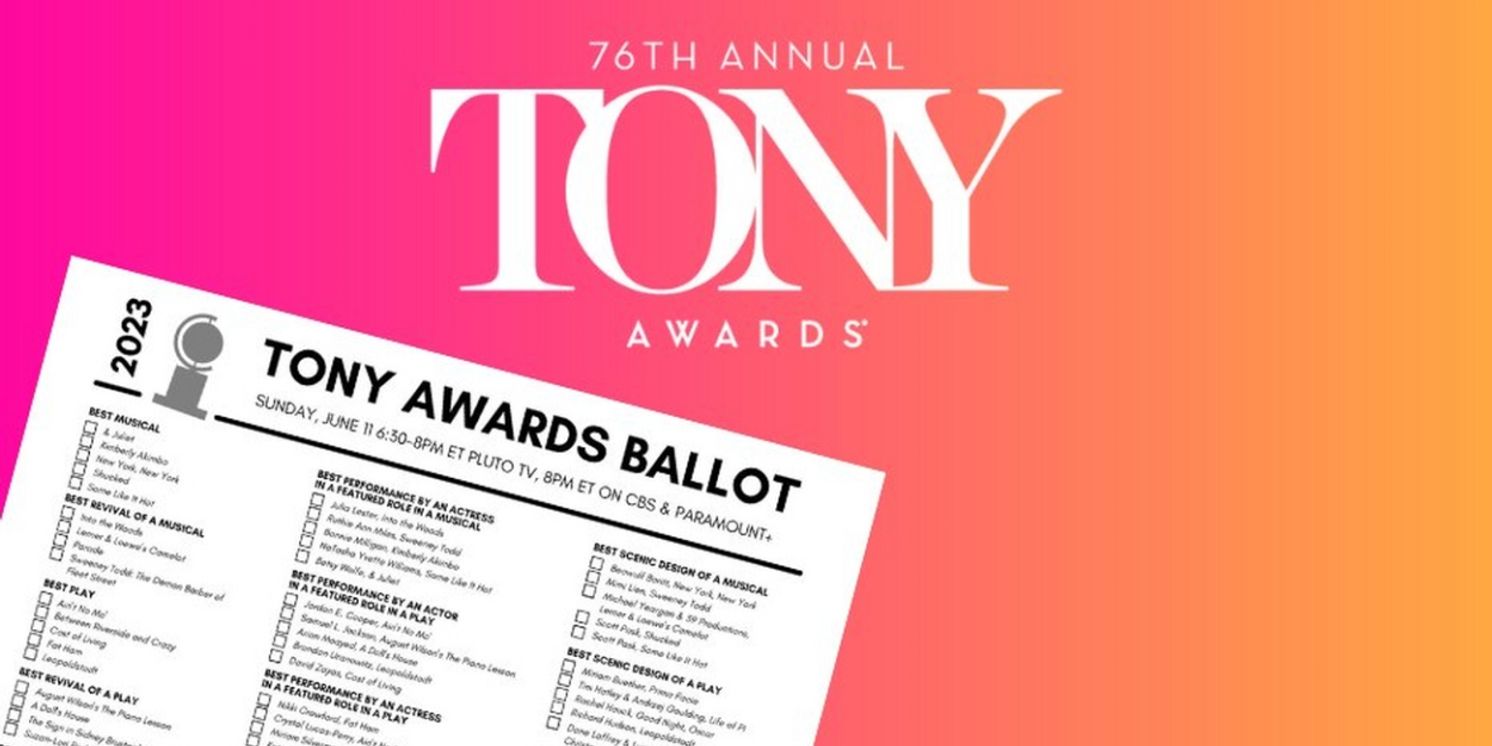 Download Printable Ballot for the 2023 Tony Awards  Image