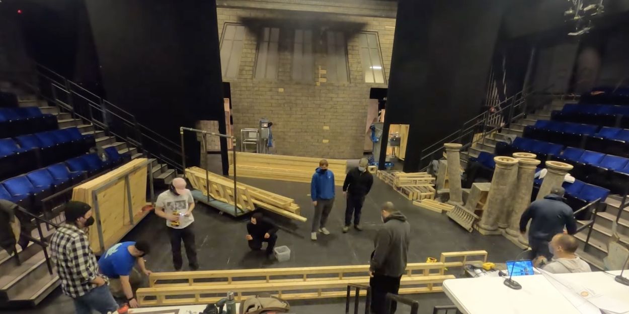 VIDEO: Watch Set Build For Cleveland Playhouse's ANTIGONE Video