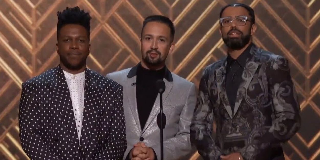 VIDEO: Lin-Manuel Miranda, Daveed Diggs and Leslie Odom Jr. Open the SAG Awards Video