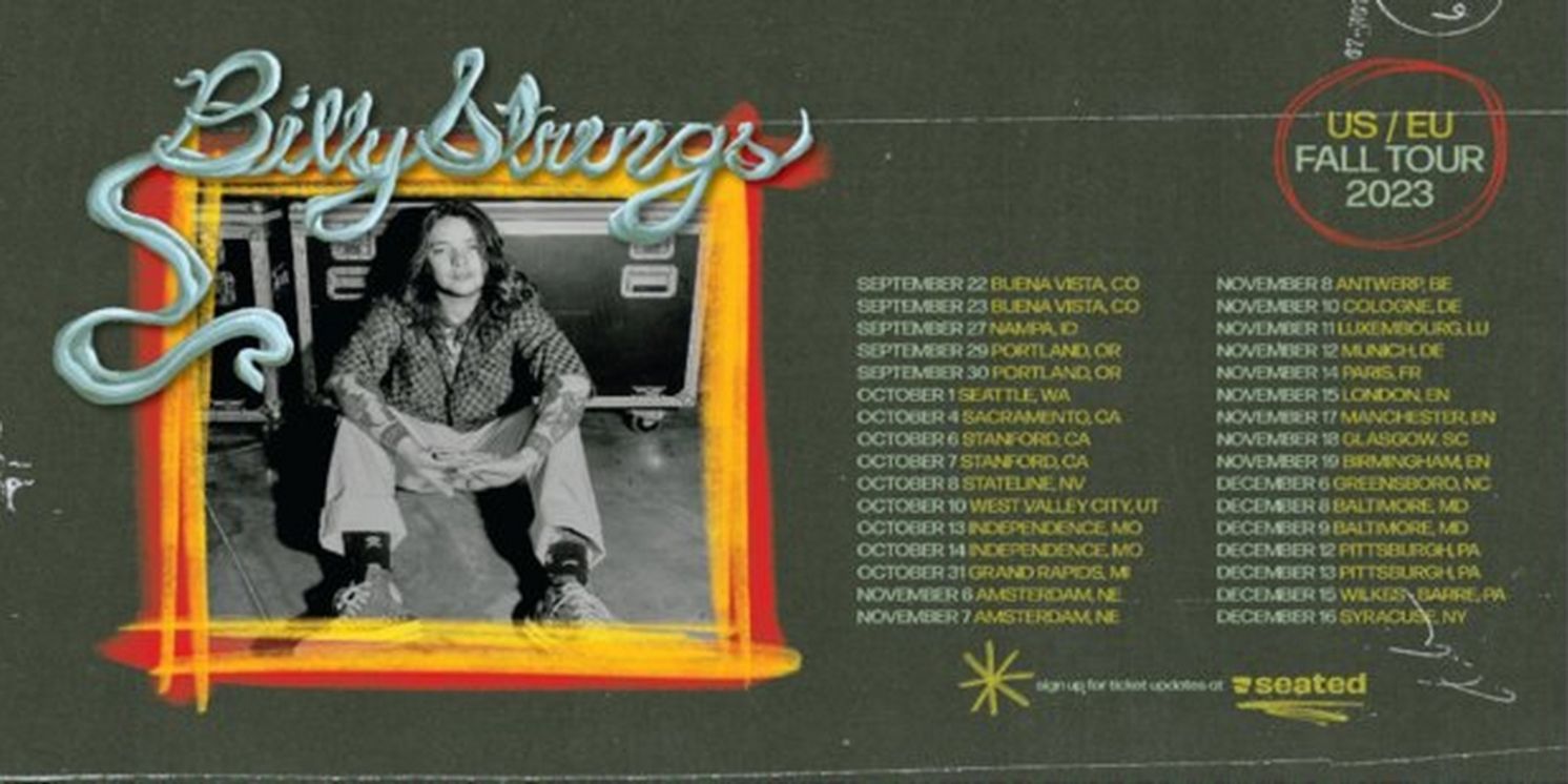Billy Strings Confirms Fall Headline Tour  Image