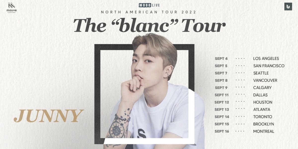 Preview: Junny Brings the “Blanc” Tour to Vancouver!