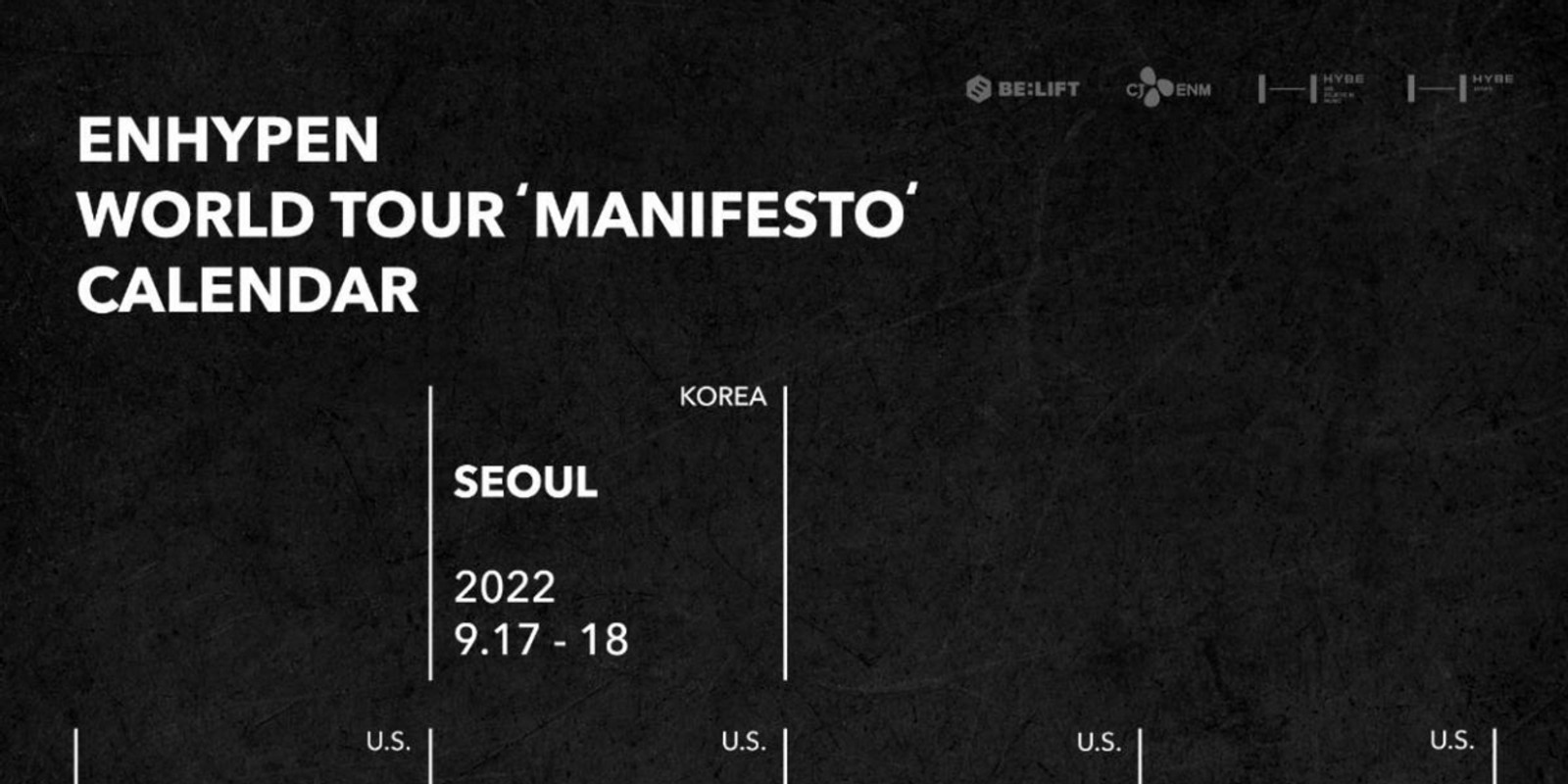 ENHYPEN Announce First World Tour 'Manifesto'