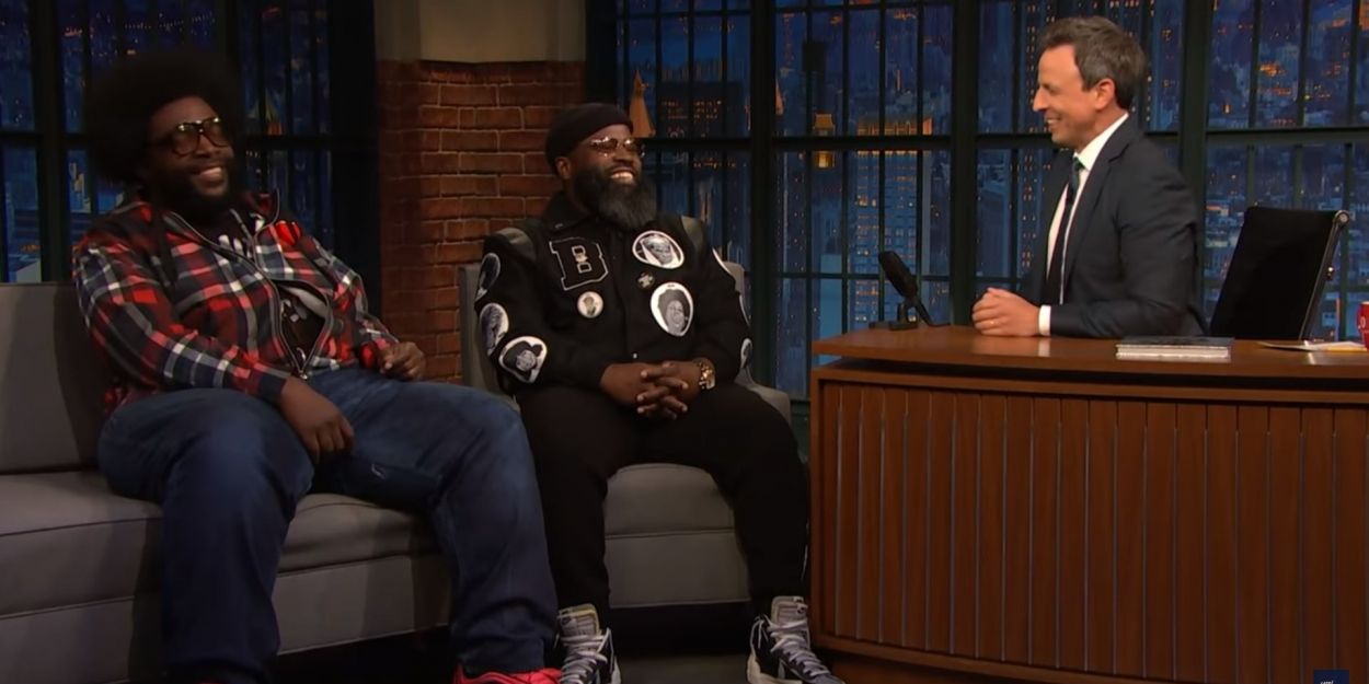 VIDEO: Questlove and Black Thought Talk 'The Roots' on LATE NIGHT WITH SETH MEYERS Video