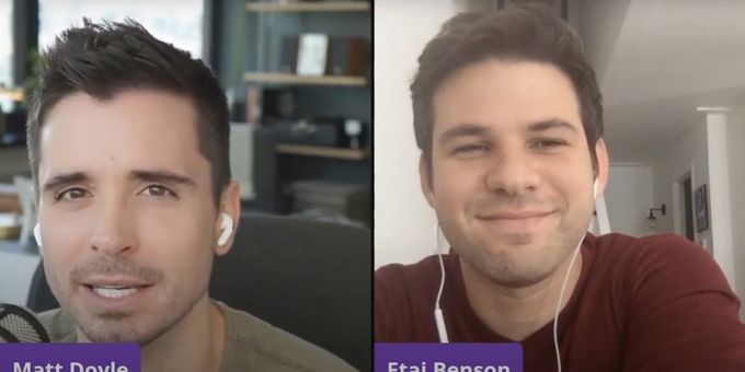 VIDEO: Etai Benson and Matt Doyle Reunite to Chat COMPANY, Patti LuPone, and More!