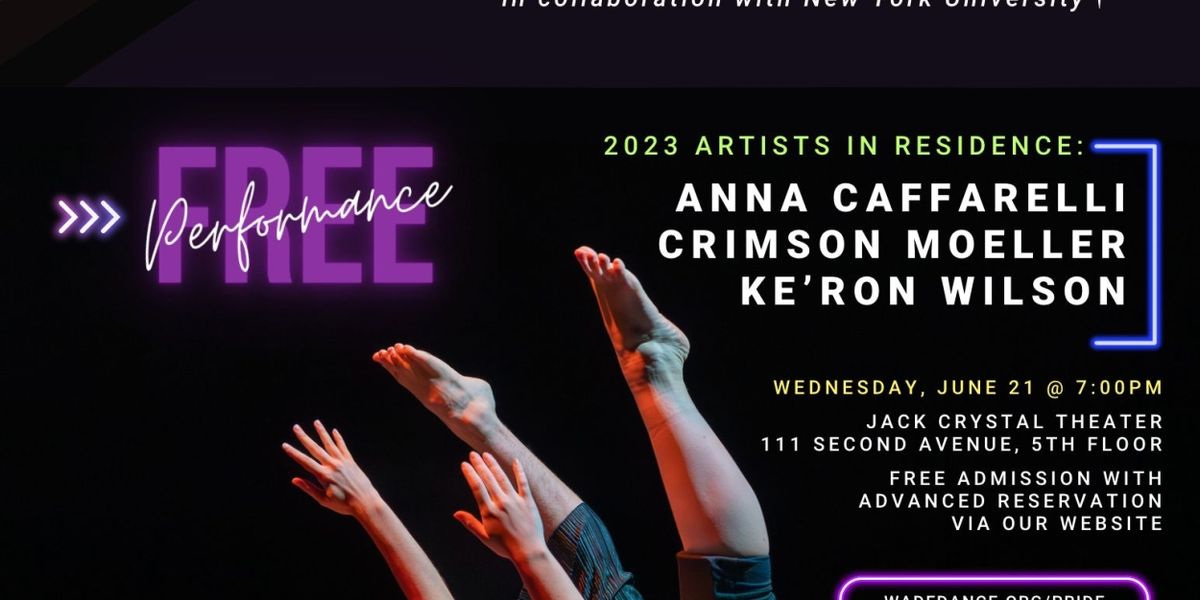 WADE Dance Inc. Hosts Pride Residency Performance This Month