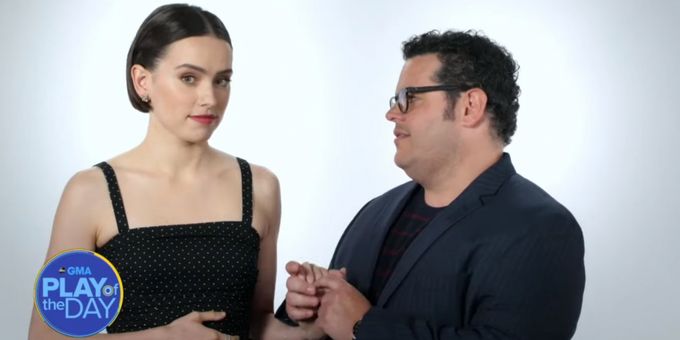 VIDEO: Josh Gad Tries To Get Daisy Ridley To Reveal STAR WARS Secrets on GMA