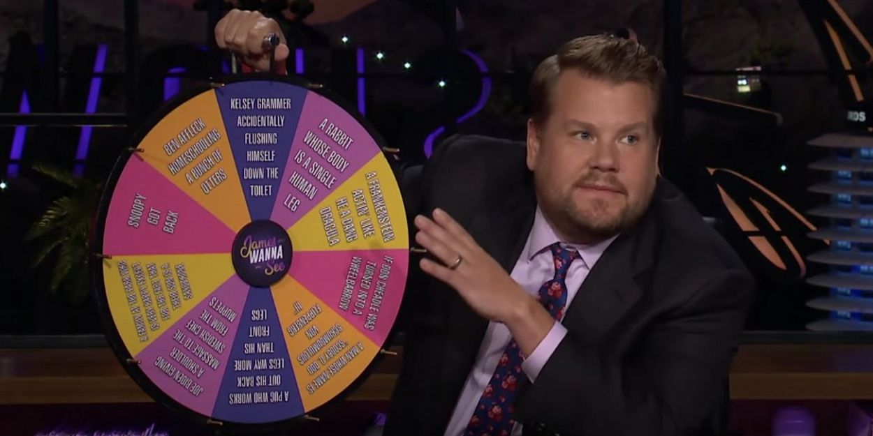 VIDEO: James Corden Spins a Wheel of Things He Might Want to See on THE LATE LATE… Video